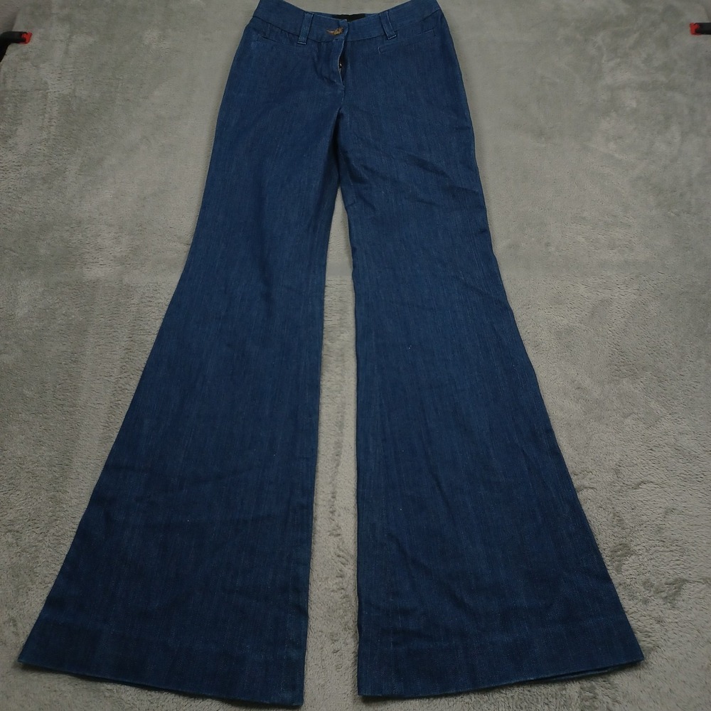 Dolce & Gabbana Jeans Womens 40 Blue Denim Flared Y2K Pockets Damaged